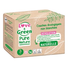 Love&Green Pure Nature Eco-friendly nappies Size 3 x 42