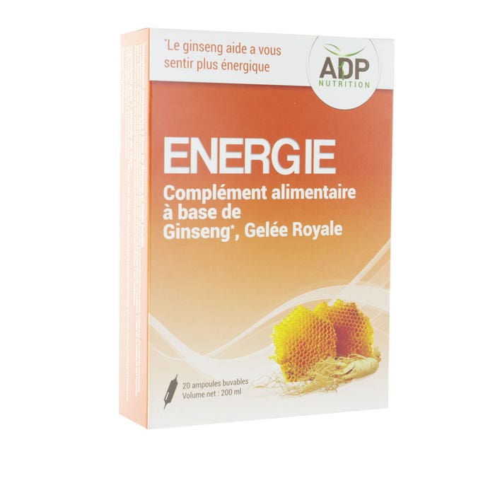 Energy Ginseng, Royal Jelly 20 ampulas Adp Laboratoire