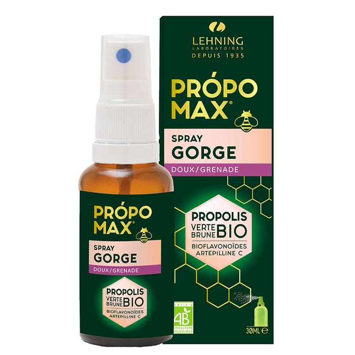 Gentle throat spray/Organic Pomegranate 30ml Própomax Lehning