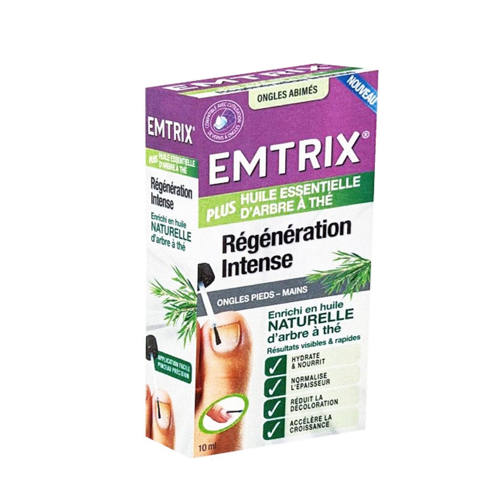 Emtrix Intense regeneration varnish with Tea tree EO Damaged hands and ...