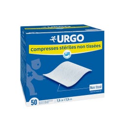 Urgo Non Woven Sterile Compresses 7.5x7.5cm 50 sachets
