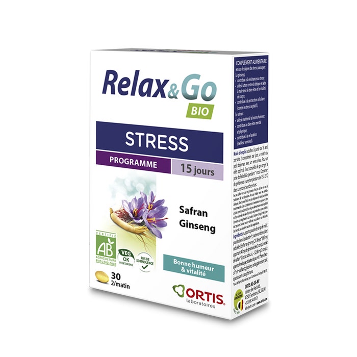 Relax&go 30 Tablets 30 Comprimés Ortis