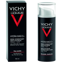 Vichy Homme Hydra Mag C+ Hydrating Face And Eyes Cream Peaux Sensibles 50ml