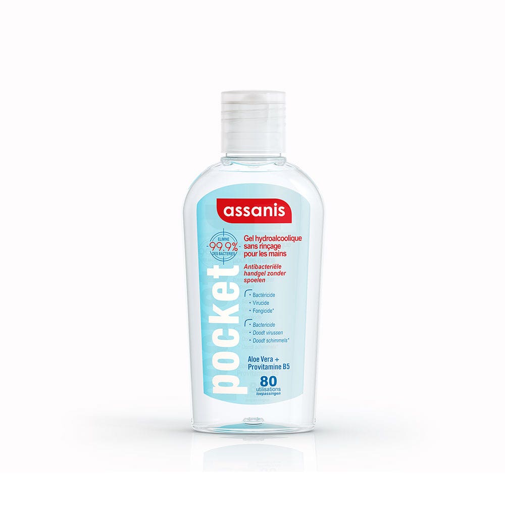Assanis Pocket Pocket Antibacterial Gel Rinse-free 80ml