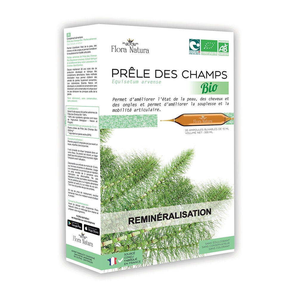 Flora Natura Horsetail Bioes Remineralizing 20 ampulas