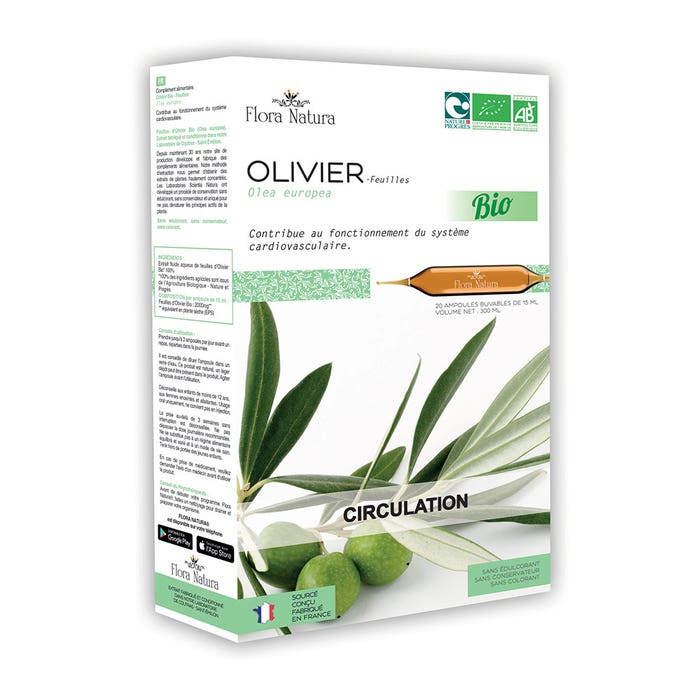 Olive Bioes 20 ampulas Circulation Flora Natura