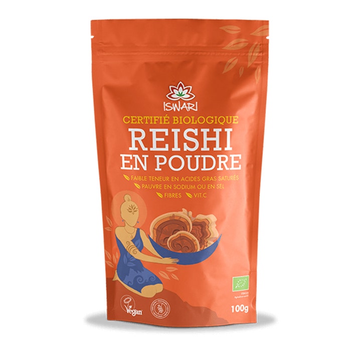 Reishi powder Bioes 100g Super Aliment Pur Iswari