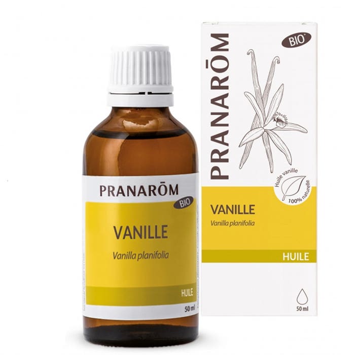 Organic Vanilla Plant Oil 50ml Les Huiles Végétales Pranarôm