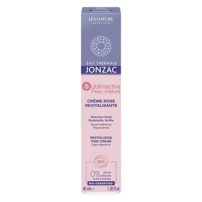 Organic Revitalizing Rose Cream 40ml Sublimactive Eau thermale Jonzac