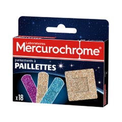 Mercurochrome Glitter Plasters x 18