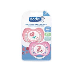Dodie Anatomical soothers Funny Animals Collection 18 months and Plus x2