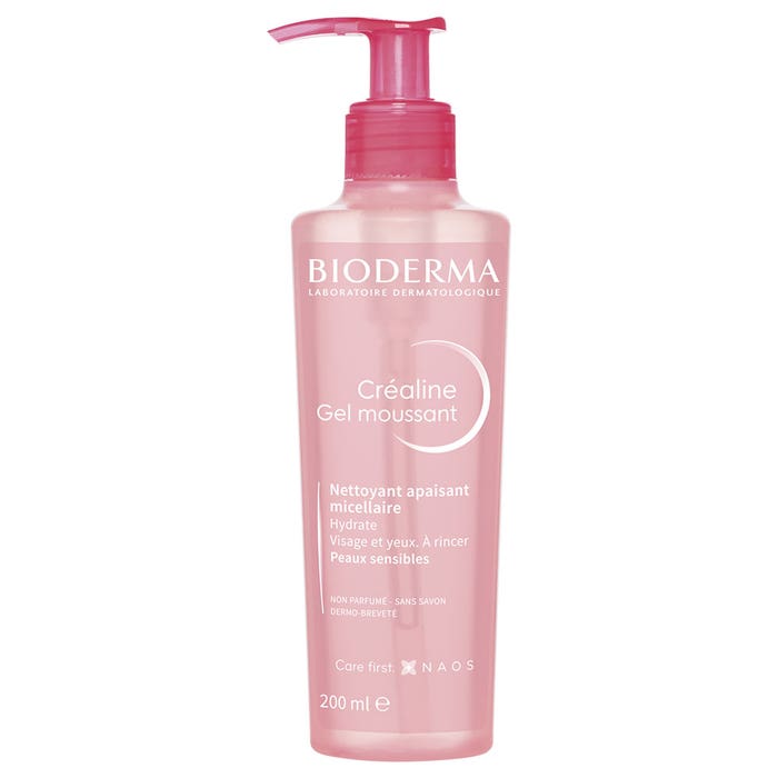 Bioderma Crealine Cleansing foaming gel sensitive skin Peaux sensibles 200ml