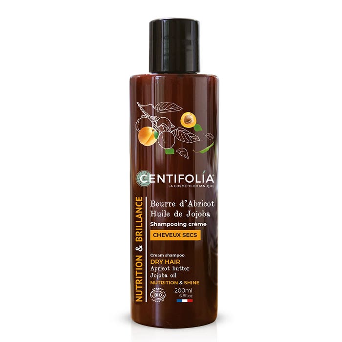 Creamy Dry Hair Shampoo Apricot Butter / Jojoba Oil 200ml Shampooings Centifolia