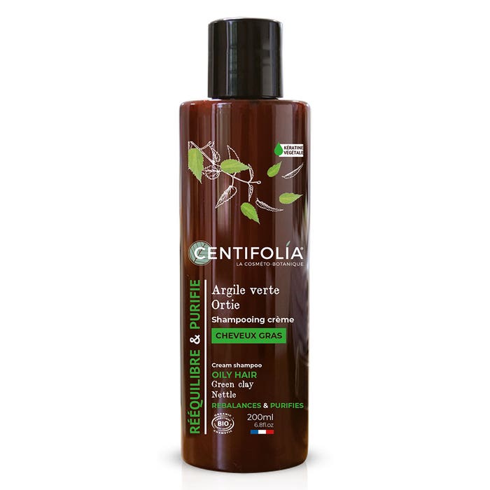 Nettle / Green Clay oily hair cream shampoo 200ml Shampooings Centifolia