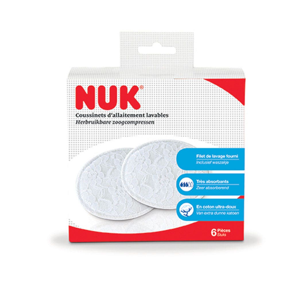 Nuk Washable milk feeding pads x6 Easypara