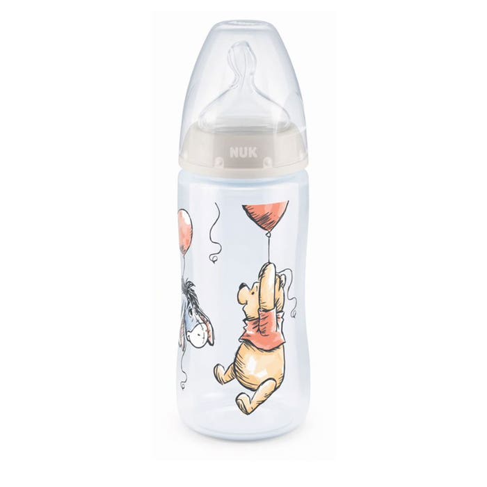 Nuk First Choice+ Winnie-the-Pooh silicone feeding bottle From 0 to 6 months 200ml