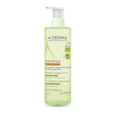 A-Derma Exomega Control Emollient Washing Gel Body & Hair 500ml