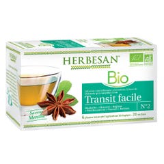 Herbesan Chicory Easy Transit Organic Infusion Mint Flavour 20 teabags