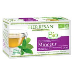 Herbesan Green Tea Organic Slimming Infusion Mint flavour 20 teabags