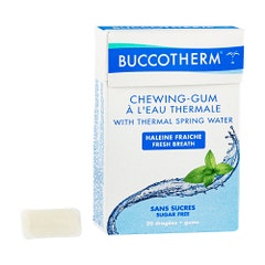 Buccotherm Buccother Sugar Free Chewing-gums Thermal Water Strong Mint Flavour X 20 Gums