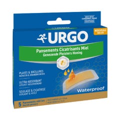 Urgo Honey Healing Plasters 4.5x7.5cm x5