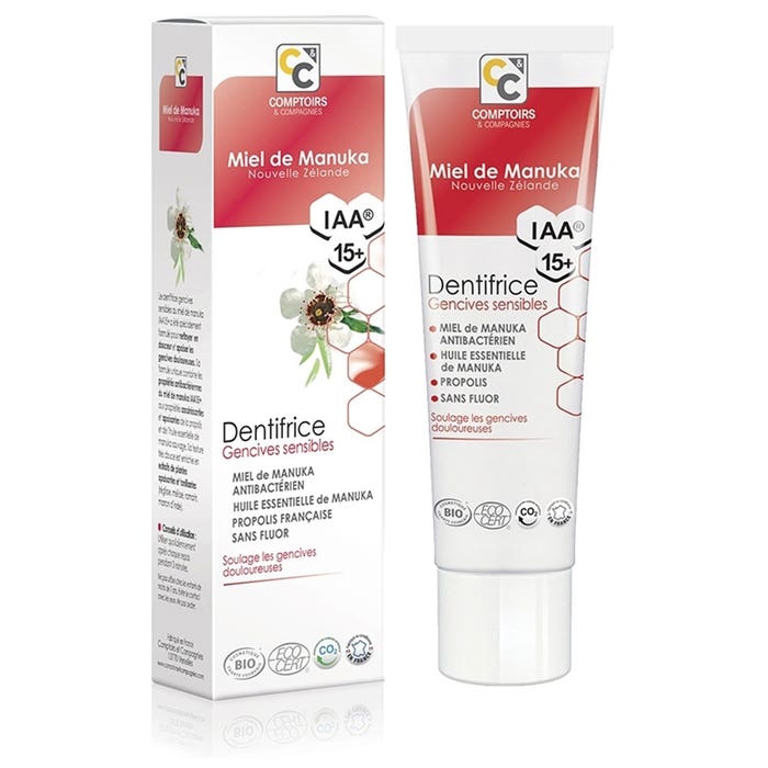 Manuka Honey Organic Sensitive Gums Toothpaste 75ml Comptoirs Et Compagnies