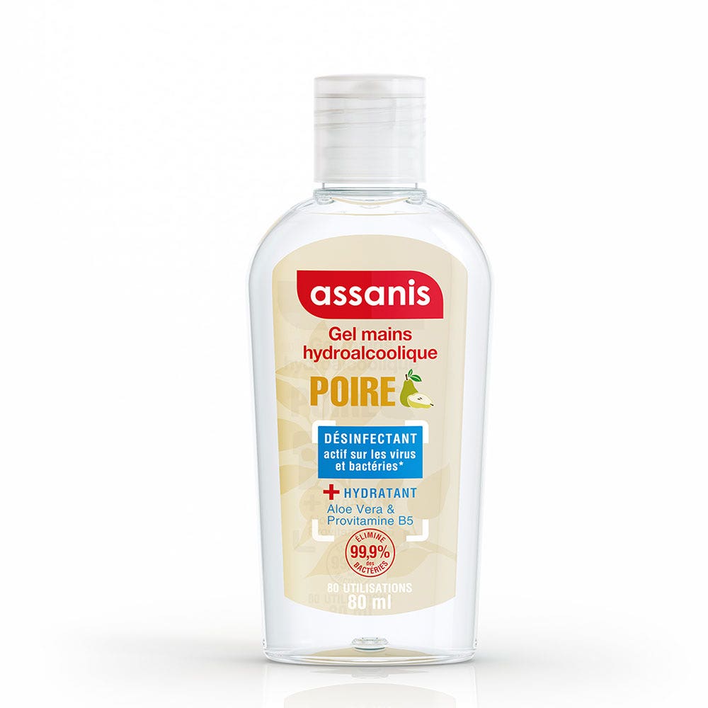 Assanis Perfumed Pocket Sanitizing Hand Gel Poire 80ml