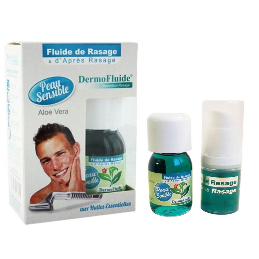 Dermo Fluide Aloe Vera Shaving & After Shave Fluid Peaux Sensibles 60ml