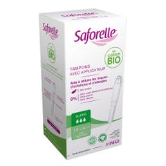 Saforelle Organic Cotton Tampons Super With Applicator X14