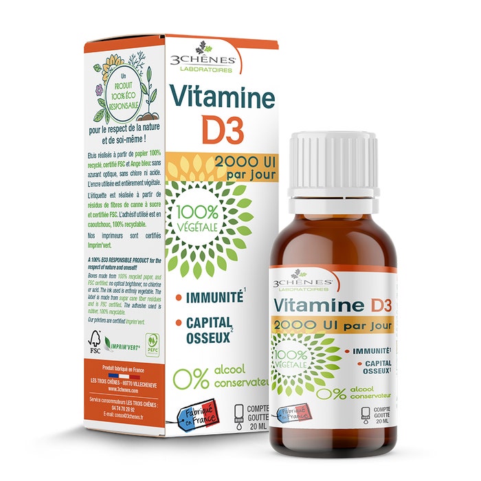 3C Pharma Plant Vitamin D3 20ml