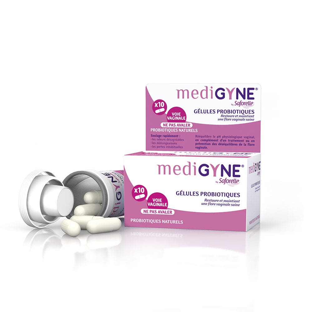 Saforelle Medigyne Probiotic Vaginal Pessaries Box x10 x10