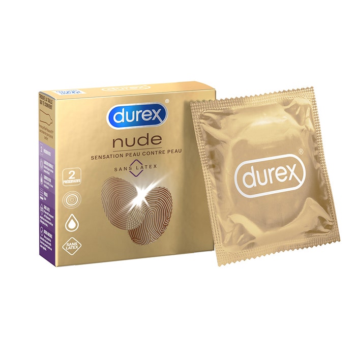Nude Latex Free Condoms - Skin to Skin Sensation X2 Durex