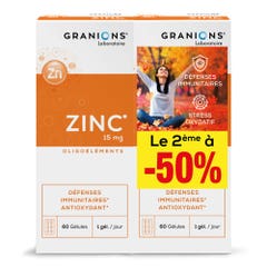 Granions Zinc 15mg Immune defences 2x60 gélules