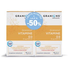 Granions Lot Granions Vitamin D3 - 2nd at -50% off 2x60 capsules