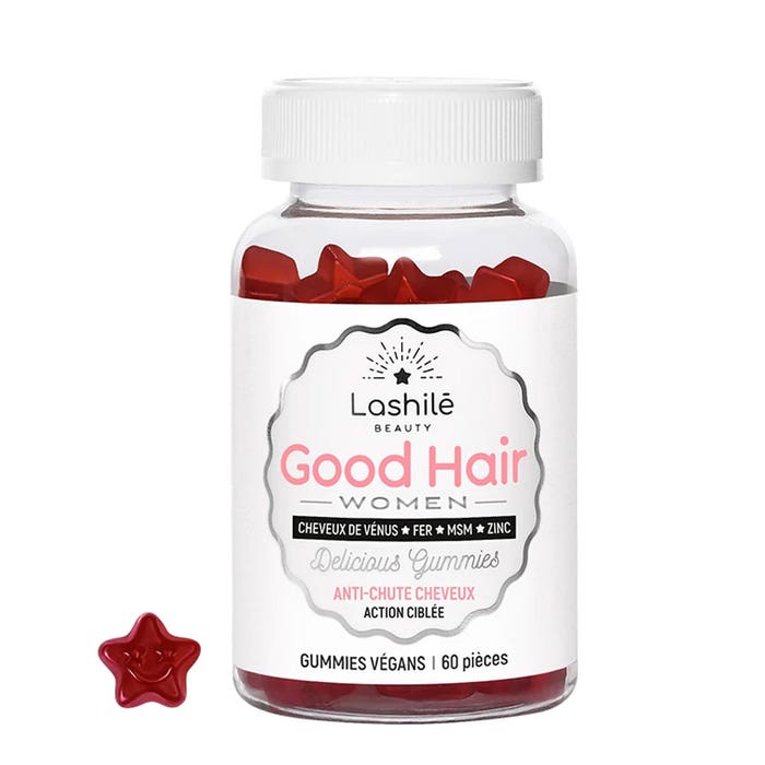 Women Anti-Hair Loss 60 gummies Good Hair Targeted action Lashilé Beauty