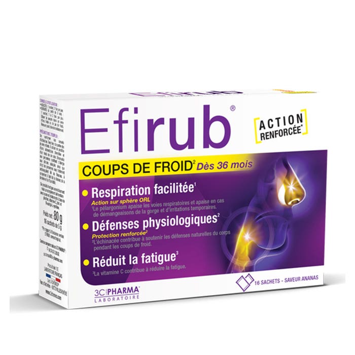 3C Pharma Efirub Efirub Cold snaps 16 bags