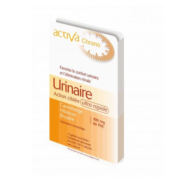 Urinary Ultra-fast 15 gelules Chrono Targeted Action Activa