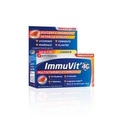 Forté Pharma ImmuVit'4G Vitamins Minerals and Ferments 30 tri-layer tablets