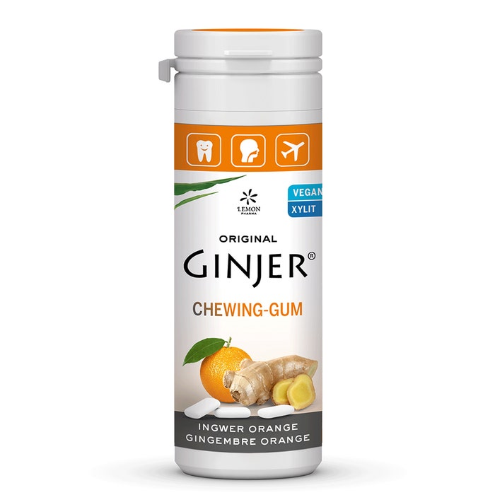 Chewing Gum Ginger Orange 30g Lemon Pharma