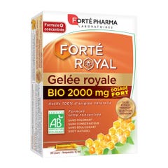 Forté Pharma Forté Royal Organic Royal Jelly 20 Phials Boost 20 Ampoules