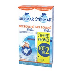 Sterimar Stuffy Baby Nose Gentle Spray Spray doux 2x100ml