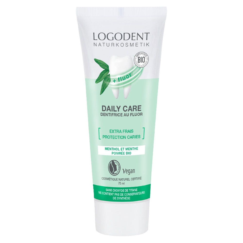 Logona Daily Care Extra Fresh Toothpaste with fluoride 75ml