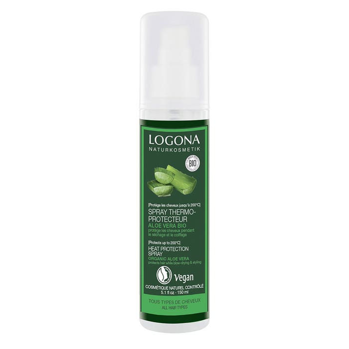 Organic Aloe Vera heat protection spray 150ml Logona