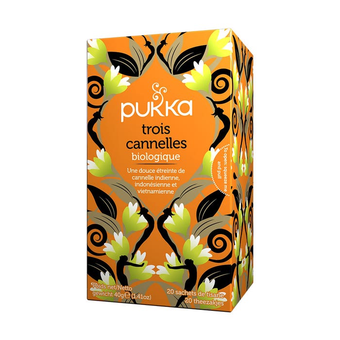 Organic Herbal Teas Three Cinnamons 20 sachets Pukka