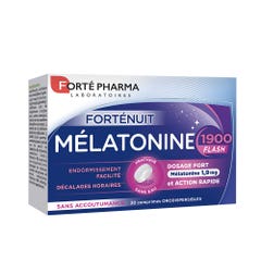 Forté Pharma Forté Night Melatonine 1900 Flash Fort dosage sans accoutumance 30 Tablets