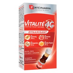 Forté Pharma Vitalité 4G Vitality Dynamisant X 10 Shots 4g
