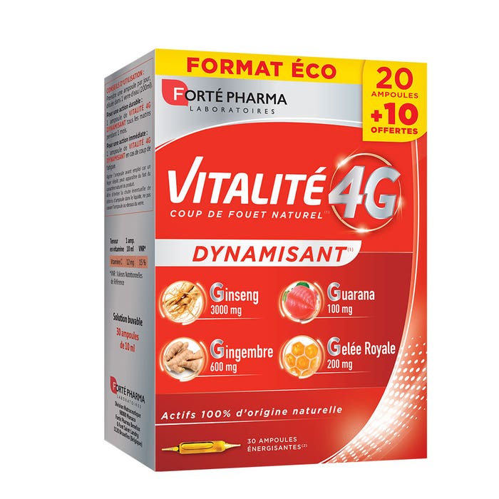 Vitality Tonus X 30 Phials 4g Vitalité 4G Forté Pharma