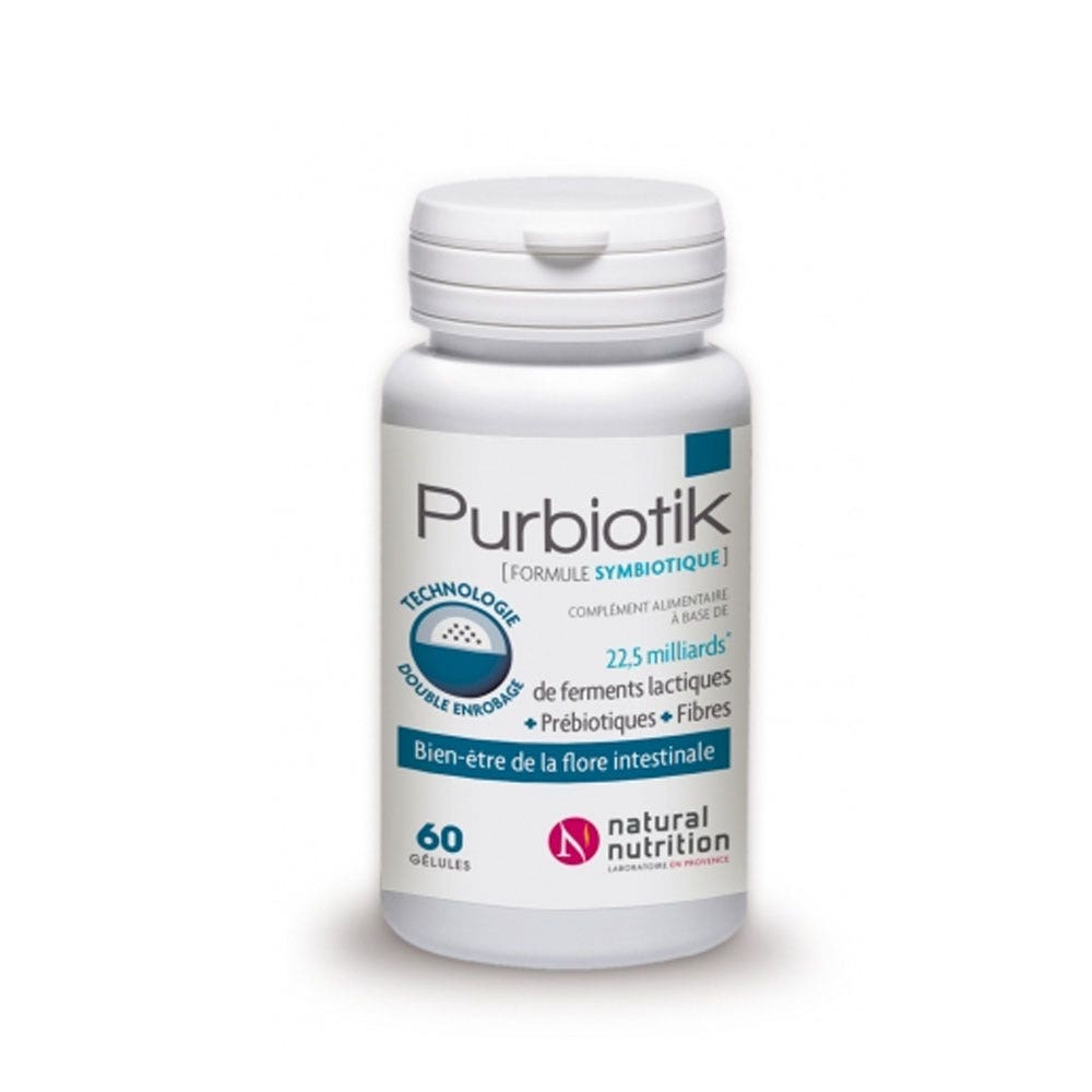 Natural Nutrition Purbiotik symbiotic formula 60 tablets - Easypara