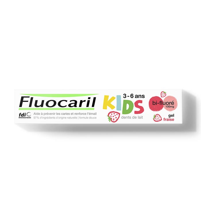 Kids toothpaste 0-6 years strawberry 50ml 3 - 6 ans Fluocaril