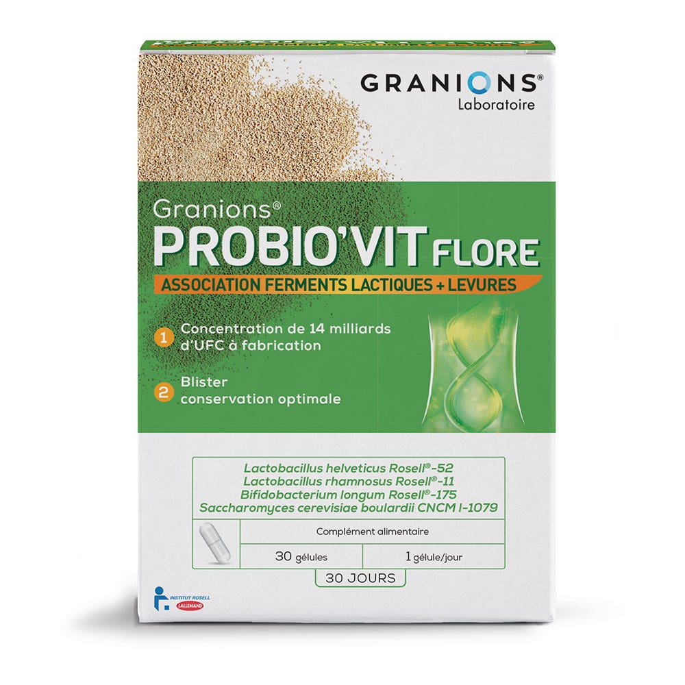 Granions Probio'vit Flora 30 Capsules